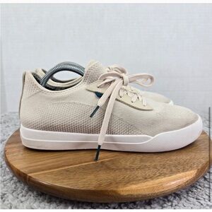 Vessi Weekend Beige Knit Casual Lifestyle Daily Lace Up Slip On Sneaker Women 10